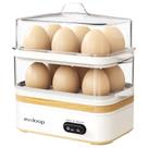 Cocedora de Huevos Evoloop Rapid para 12 Huevos Vaporera Eléctrica Blanca