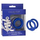 Cock Cage CalExotics Admiral Dual Blue Liquid Silicone