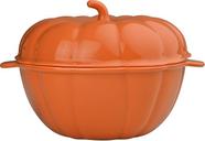 Cocotte Abóbora c/Tampa Laranja em Porcelana 2.750ml Germer