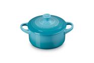 Cocotte Le Creuset Mini Redonda 414ml Caribenha - Faiança