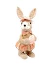 COELHA EM PÉ C/ OVO E CHAPÉU C/LAÇO ROSA 30cm