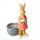Coelho com Filhote e Cesto Resina Decoração de Páscoa 45cm Coelho com Filhote e Cesto Resina Decoração de Páscoa 45cm