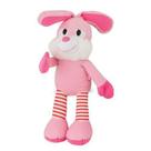 Coelho de Pelúcia Rosa 44 cm Antialérgico