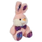 Coelho De Pelúcia Sentado Com Laço e Brilhinho 25Cms - Rosa Coelho De Pelúcia Sentado Com Laço e Brilhinho 25Cms - Rosa