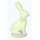 Coelho Decorativo Resina Biscuit Branco 01 (Glacê Real) 1 Unidade