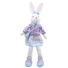 Coelho Decorativo Sentado Moletom Lilas - 1 unidade - Cromus Páscoa - Rizzo Coelho Decorativo Sentado Moletom Lilas - 1 unidade - Cromus Páscoa - Rizzo