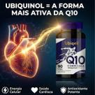 Coenzima Q10 Ubiquinol 200mg VITAL Z Ubiqell 90 Cápsulas Forma Ativa Alta Absorção