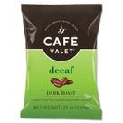 Coffee Cafe Valet DECAF Dark Roast 84 pacotes para dose única