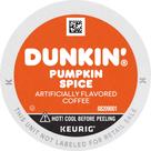 Coffee Dunkin' Pumpkin Spice com sabor de 22 cápsulas K-Cup