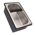 Coffee Knock Box Miokycl Rubber com recipiente de aço inoxidável