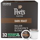 Coffee Peet's Dark Roast K-Cup Pods Major Dickason's Blend 32