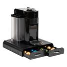 Coffee Pod Organizer Mind Reader, 2 gavetas para 18 cápsulas Vertuoline ou 72 cápsulas Nespresso originais pretas