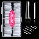 Coffin Nail Tips SWETIDY 500 unidades XXL No C Curve Clear