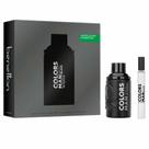 Coffret Benetton Man Black United Colors Kit - Perfume Masculino EDP + Travel Size