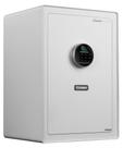 Cofre biométrico corte laser, com entrada p/ bateria 9V e luz interior cor branca Mod E9009E