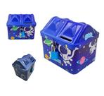 Cofre C/ Cadeado Astronauta Metal Infantil Espaço Sideral
