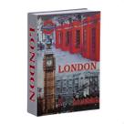 Cofre Camuflado Formato de Livro C/Chave Londres ExtraGrande