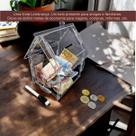 Cofre Chale Dinheiro Woodbox Japones Kakebo Casa Acrilico