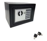 Cofre com senha e chave - 17x23x17cm - com fixação - 6l