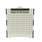 Cofre desafio 100 depósitos - Meta de R5.050 MDF branco