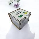 Cofre Desafio 30 MIL Guardar junte Dinheiro Woodbox branco