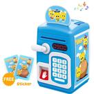 Cofre Digital Senha Eletronico Automatico Impressao Digital Cofrinho Completo Infantil Biometria Teclado Moedas