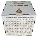 Cofre do Desafio 5 Mil para Economia com Painel de Metas Branco OEM Cofre do Desafio 5 Mil para Economia com Painel de Metas Branco OEM