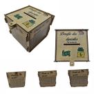 Cofre Guardar junte Dinheiro Woodbox Desafio 30 MIL natural