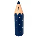 Cofre Lápis de Cor Escolar Grande em Cerâmica Decor - Azul Marinho