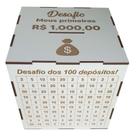 Cofre MDF Desafio Junte 1Mil / 5Mil / 10MIl / 20Mil Valores:5 Mil