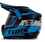 Cofre Pro Tork Mini Capacete Factory Edition Cross Azul