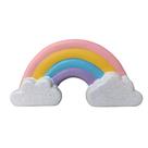 Cofrinho Cofre Arco Iris De Ceramica Enfeite De Mesa