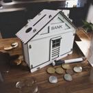 Cofrinho Cofre CAS BANCO Dinheiro Woodbox Japones Poupança B