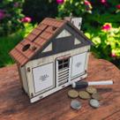 Cofrinho Cofre Casinha Dinheiro Woodbox Japones Poupança A