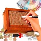 Cofrinho Cofre Guardar Dinheiro Woodbox Japones Poupança Cla
