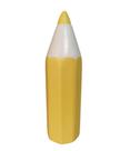 Cofrinho decorativo Lapis Grande de Ceramica cor Amarelo Bebe - Hp Decor