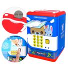 Cofrinho Digital Puxa Notas Digital Senha Azul MTC-208 Cofrinho Digital Puxa Notas Digital Senha Azul MTC-208