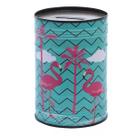 Cofrinho P/ Moedas Metal Cofre Flamingo