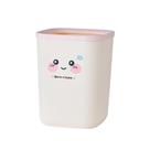 Coft Bin Cute Cartoon com tampa de prensa para mesa e casa