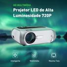 COIBEU Projetor Led T7 4000lm 1080p Espelhamento Wifi sem Fios
