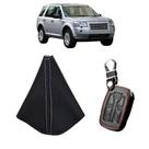 Coifa Câmbio Automático e Capa Couro Chave 5 Botões Presencial Land Rover Freelander 2 2007 a 2015