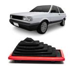 Coifa Cambio Volkswagen Gol Sanfona PVC Com Aplique Vermelha Na Base Longa AQ 0110421 Coifa Cambio Volkswagen Gol Sanfona PVC Com Aplique Vermelha Na Base Longa AQ 0110421