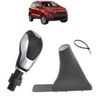 Coifa Com Aro Externo Alavanca Do Freio E Manopla Câmbio Automático Ecosport 2017 A 2021