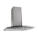 Coifa de Parede 60cm Vidro Curvo Duto Slim Nardelli