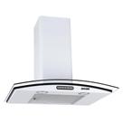 Coifa De Parede 60cm Vidro Curvo Slim Fogatti Branco 110V