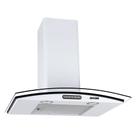 Coifa de Parede 60cm Vidro Curvo Slim Fogatti Branco Coifa de Parede 60cm Vidro Curvo Slim Fogatti Branco
