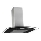 Coifa de Parede 60cm Vidro Curvo Terim Preto Com Inox 110V Coifa de Parede 60cm Vidro Curvo Terim Preto Com Inox 110V