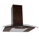 Coifa de Parede 70cm Vidro Curvo Slim Nardelli Wood com Nogueira Coifa de Parede 70cm Vidro Curvo Slim Nardelli Wood com Nogueira