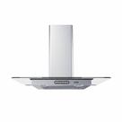Coifa De Parede 75cm Vidro Reto Duto Slim Fogatti Inox 110V