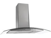 Coifa De Parede 80cm Vidro Curvo Duto Slim Fogatti